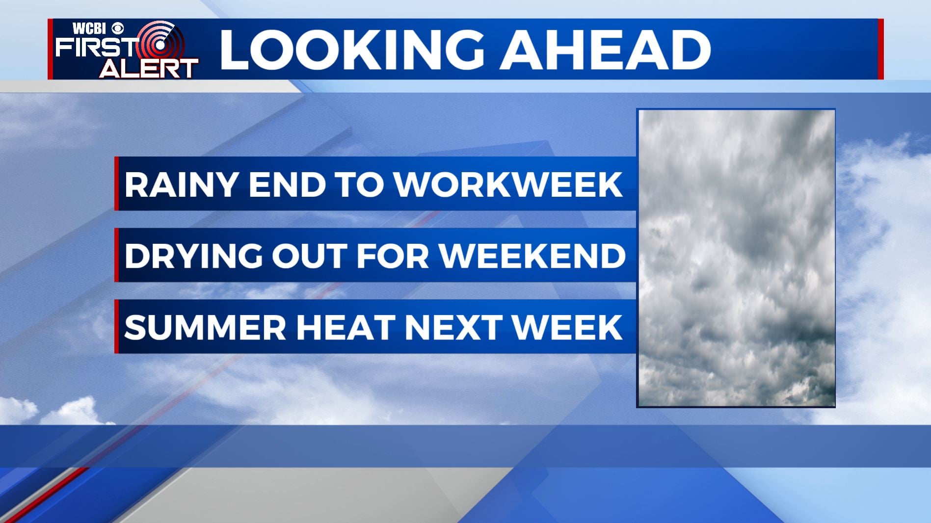 Stormy Friday Then Warmer Next Week - Home - WCBI TV | Telling Your Story