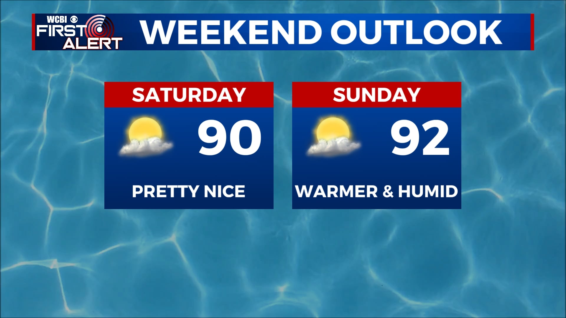 Quiet weekend ahead; Summer heat returns next week - Home - WCBI TV ...