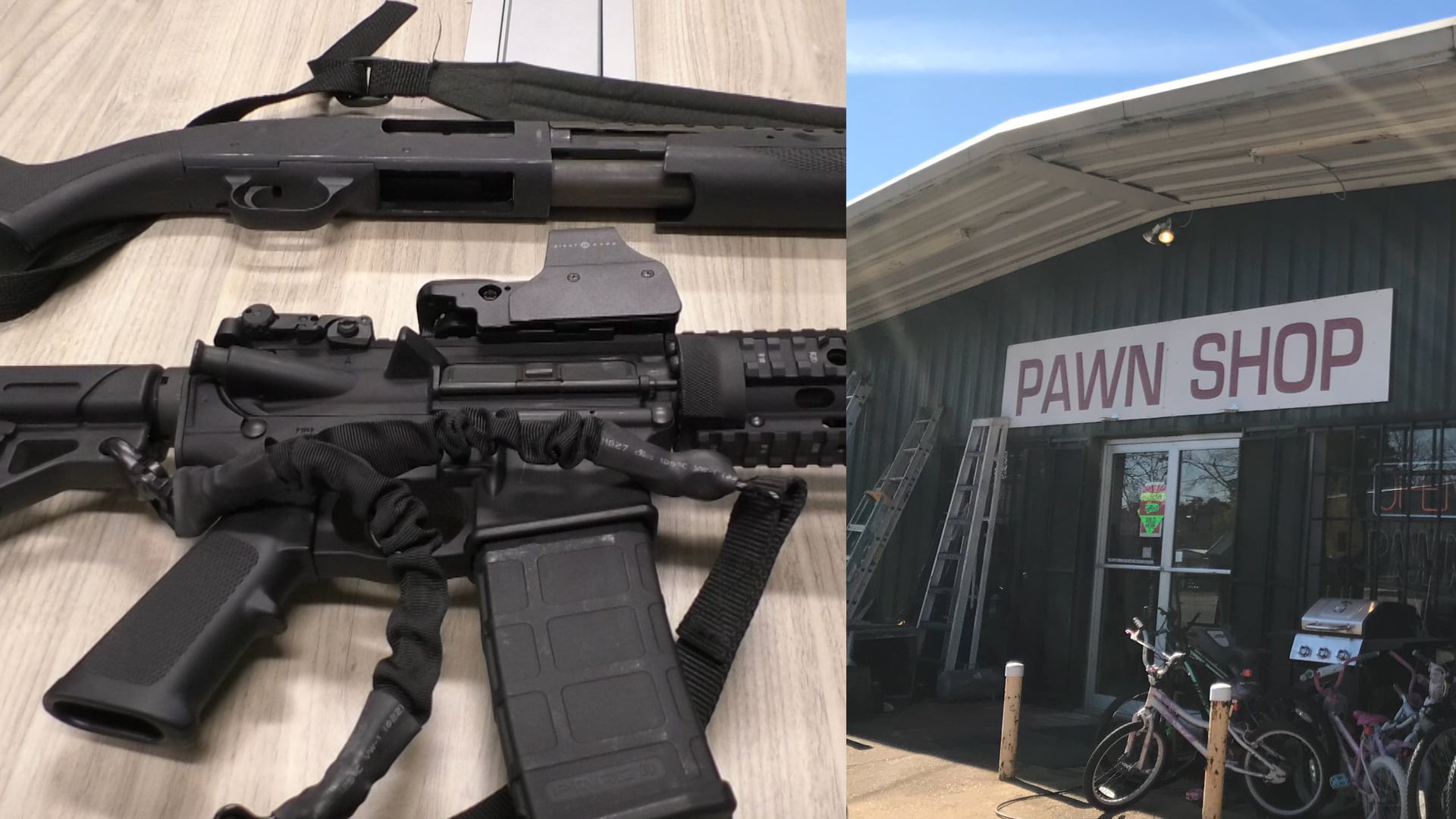 Thieves steal 18 rifles, including AR-15s, after tearing a hole in the back of a Louisville pawn shop - Vimarsana News