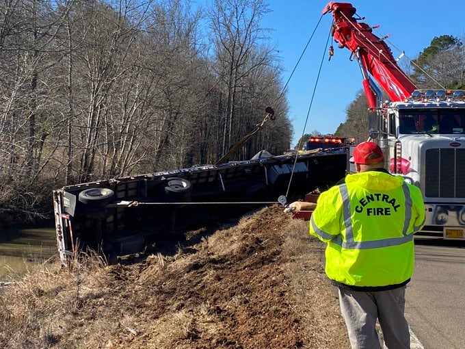 Truck Overturned