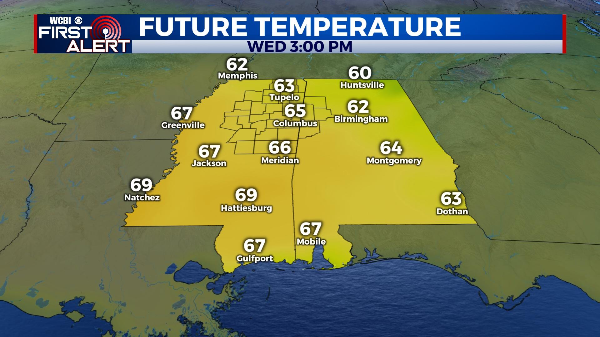 Days trend warmer ahead of weekend front - Home - WCBI TV | Telling ...