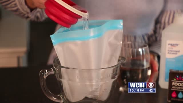 Mandy Teaches Families How To Make Homemade Ice Packs.