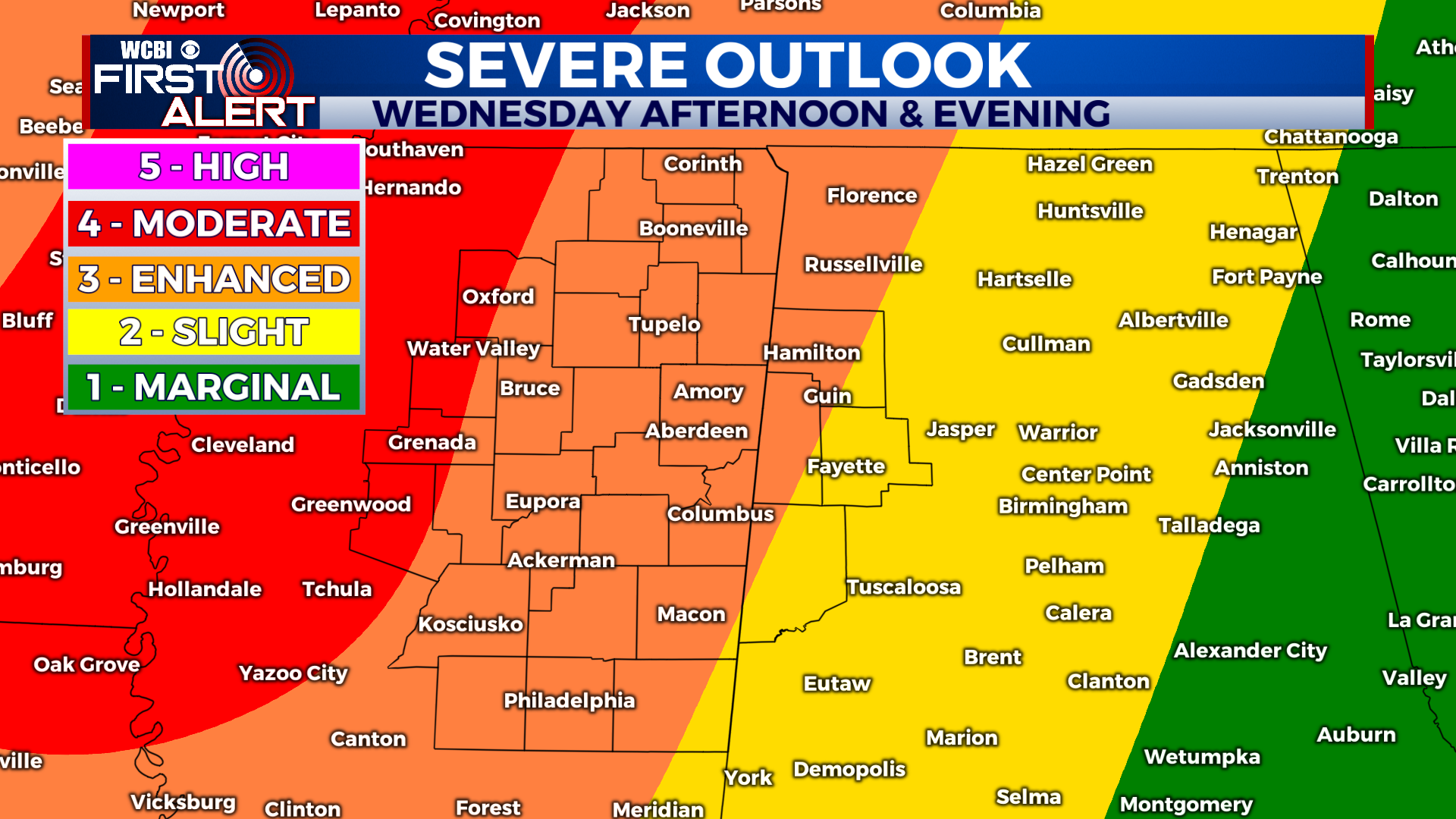 Severe storms likely tomorrow afternoon and evening