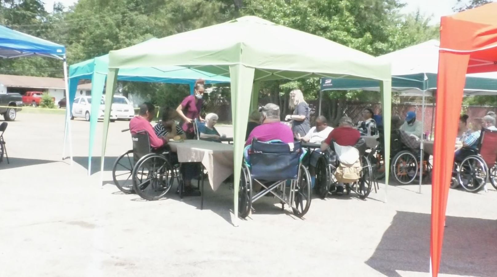 Aurora Health and Rehab celebrates National Nursing home week with car show