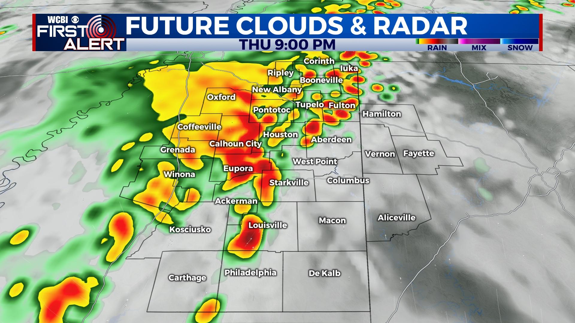 Thursday evening storms ahead of sunny weekend - Home - WCBI TV ...