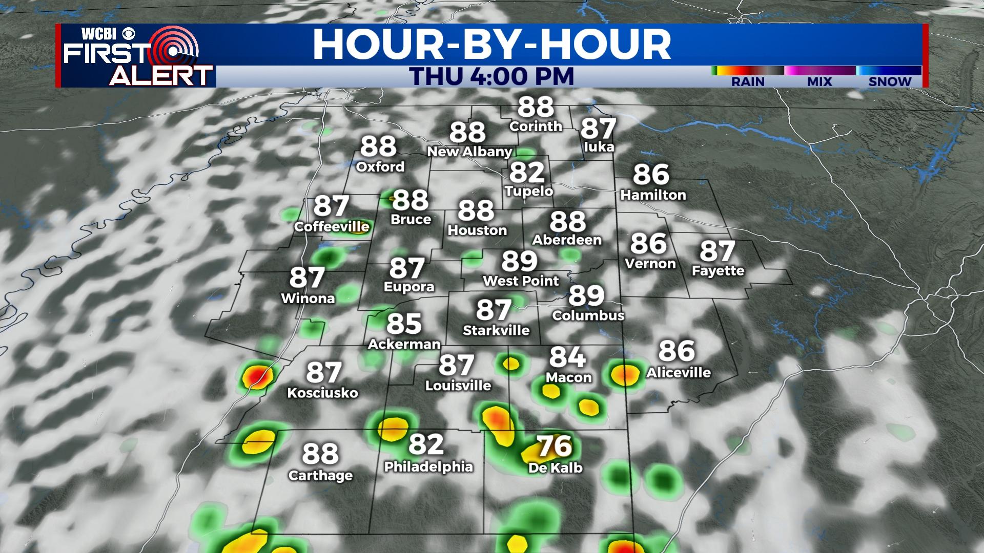 Few storms end the week, better chance for weekend - Home - WCBI TV ...