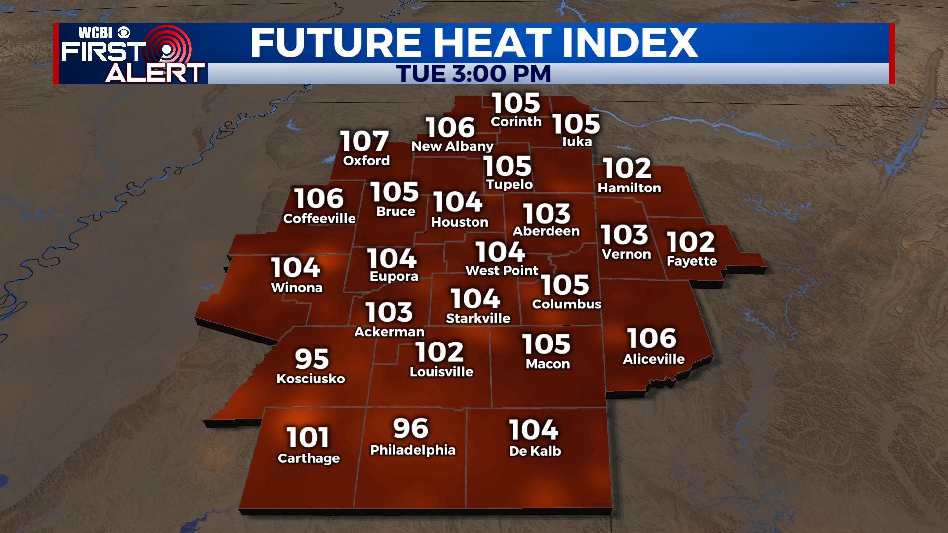 Hot and humid week continues ahead of weekend rain - Home - WCBI TV ...