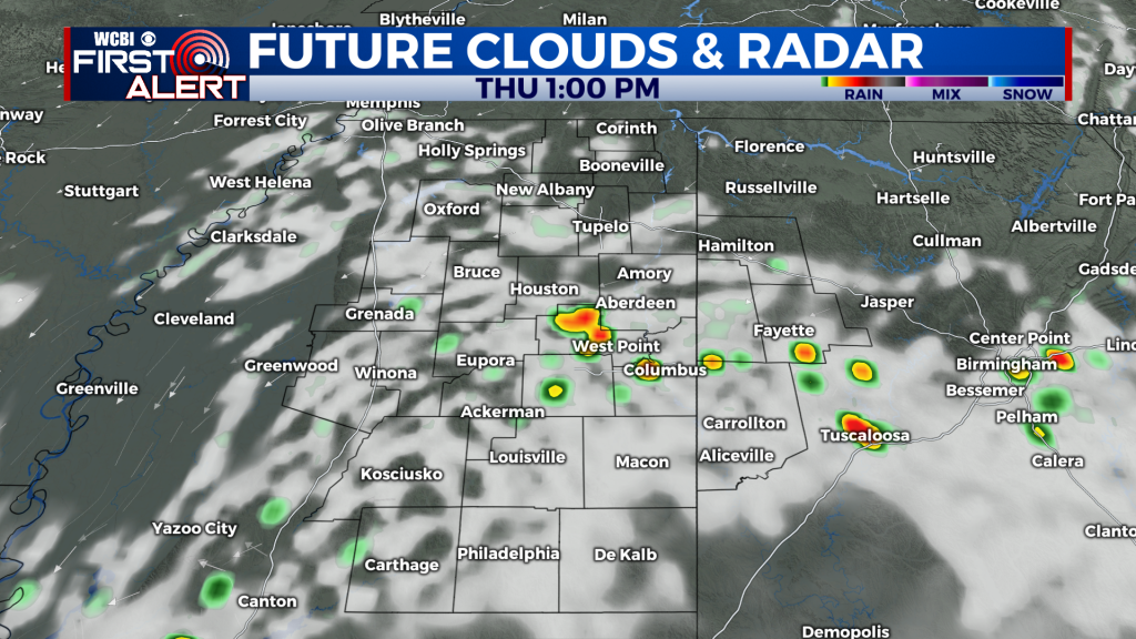 Mostly cloudy Thursday with isolated showers - Home - WCBI TV | Telling ...
