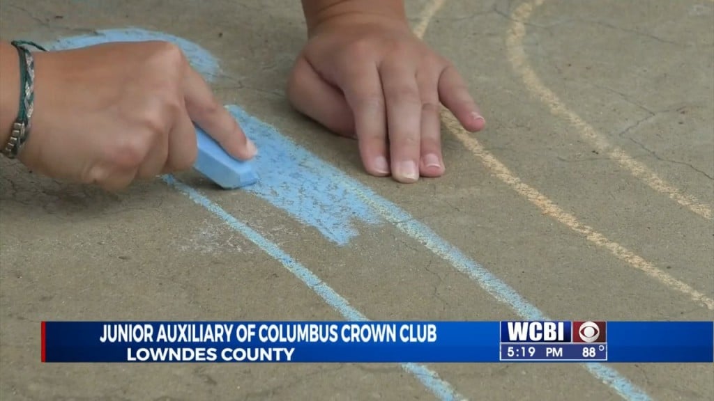 Ja Of Columbus Crown Club Decorated School Sidewalks