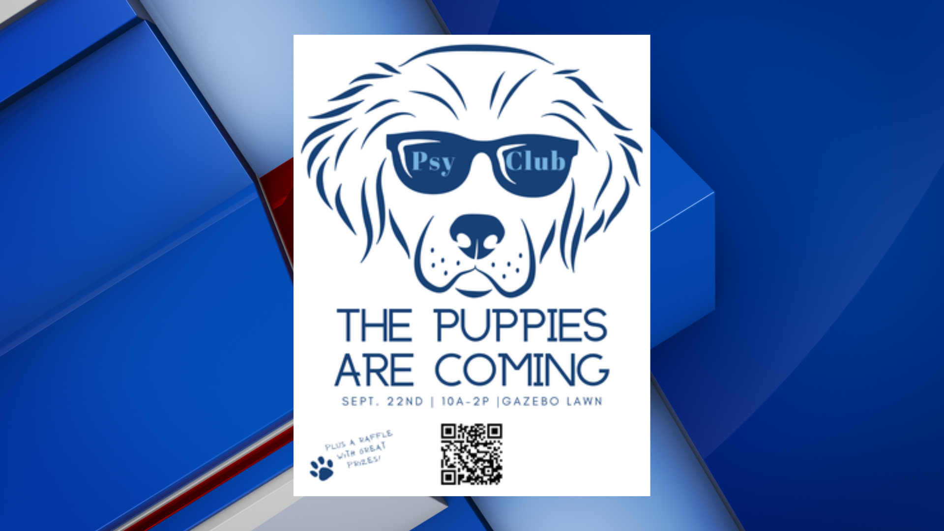 Campus and community invited to take a break with puppies - Vimarsana News
