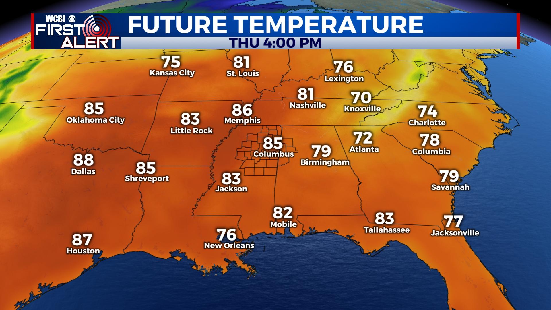 Warming up for the end of the week - Home - WCBI TV | Telling Your Story