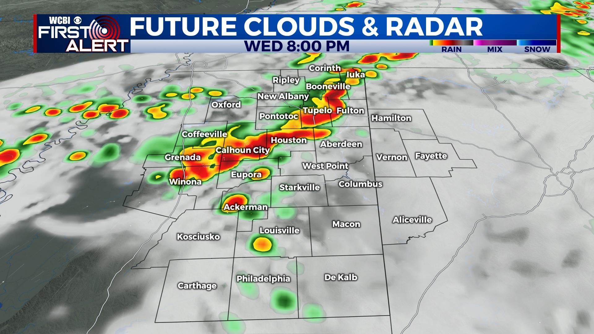 Rain, storm chances return Wednesday - Home - WCBI TV | Telling Your Story