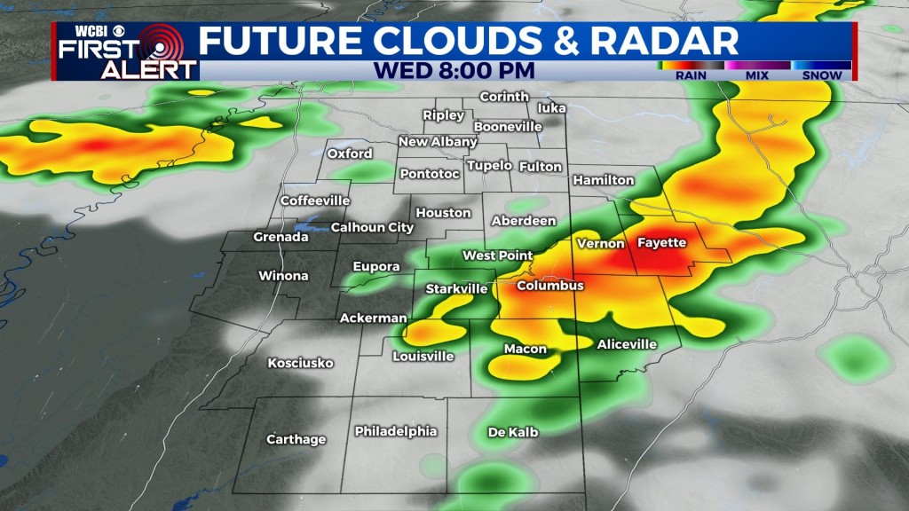 Showers, storms, then sunny - Home - WCBI TV | Your News Leader