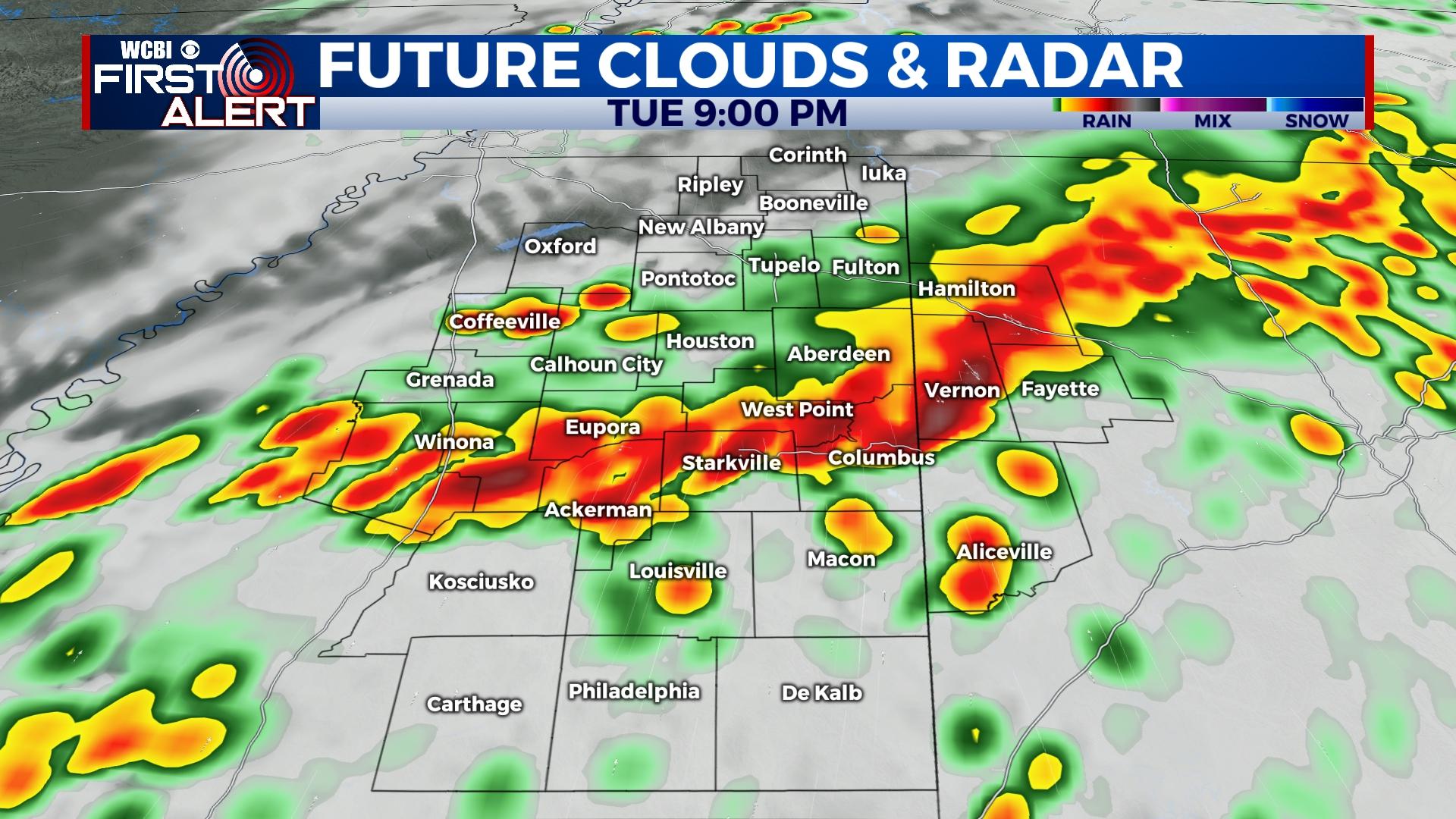 Pleasant Monday, severe storms Tuesday PM - Home - WCBI TV | Telling ...