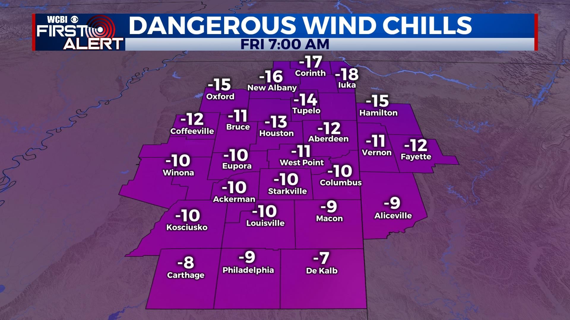 Dangerous cold on the way - Home - WCBI TV | Telling Your Story