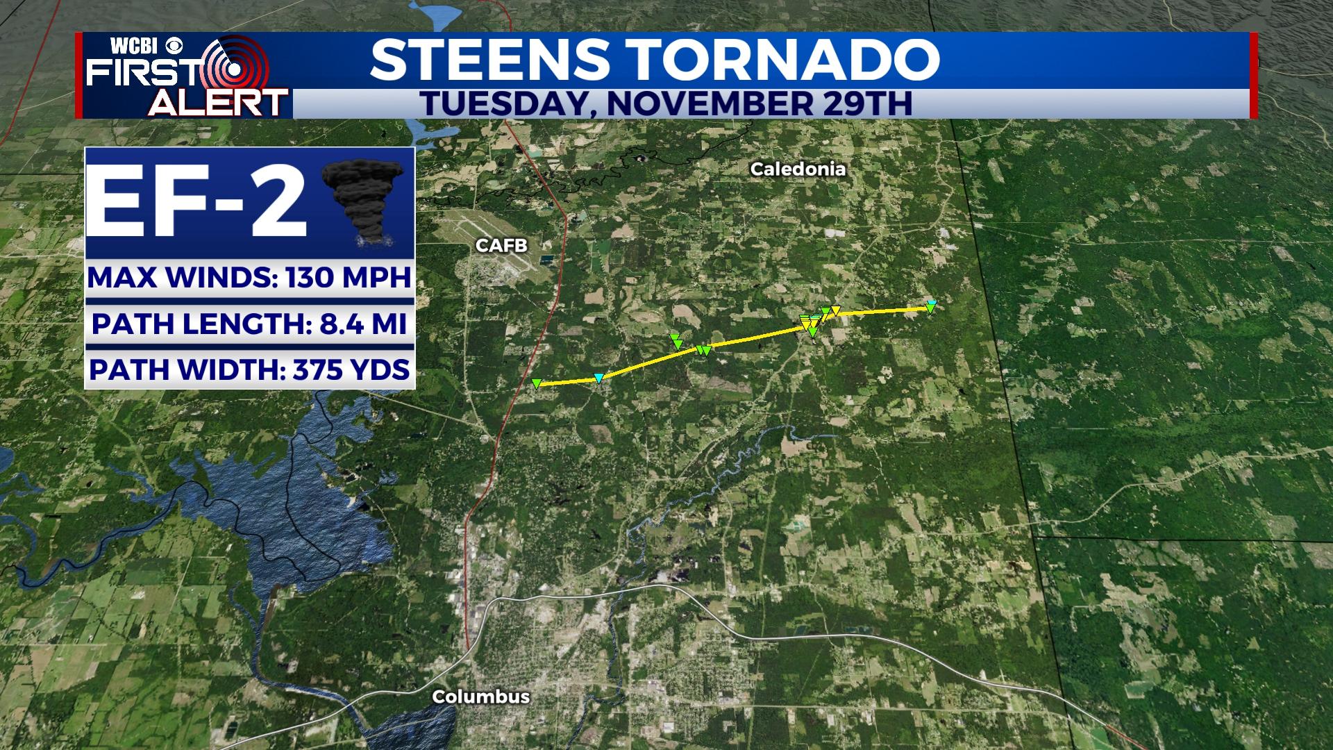 NWS confirms 4 tornadoes from Tuesday night's storms - Home - WCBI TV ...