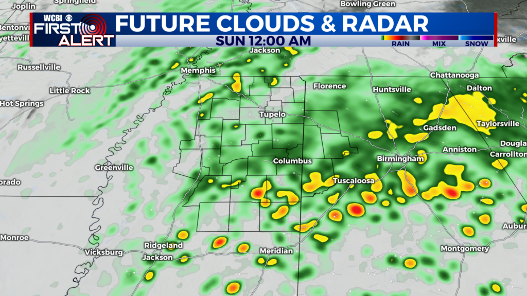 Cloudy With a Few Showers Sunday - Home - WCBI TV | Telling Your Story