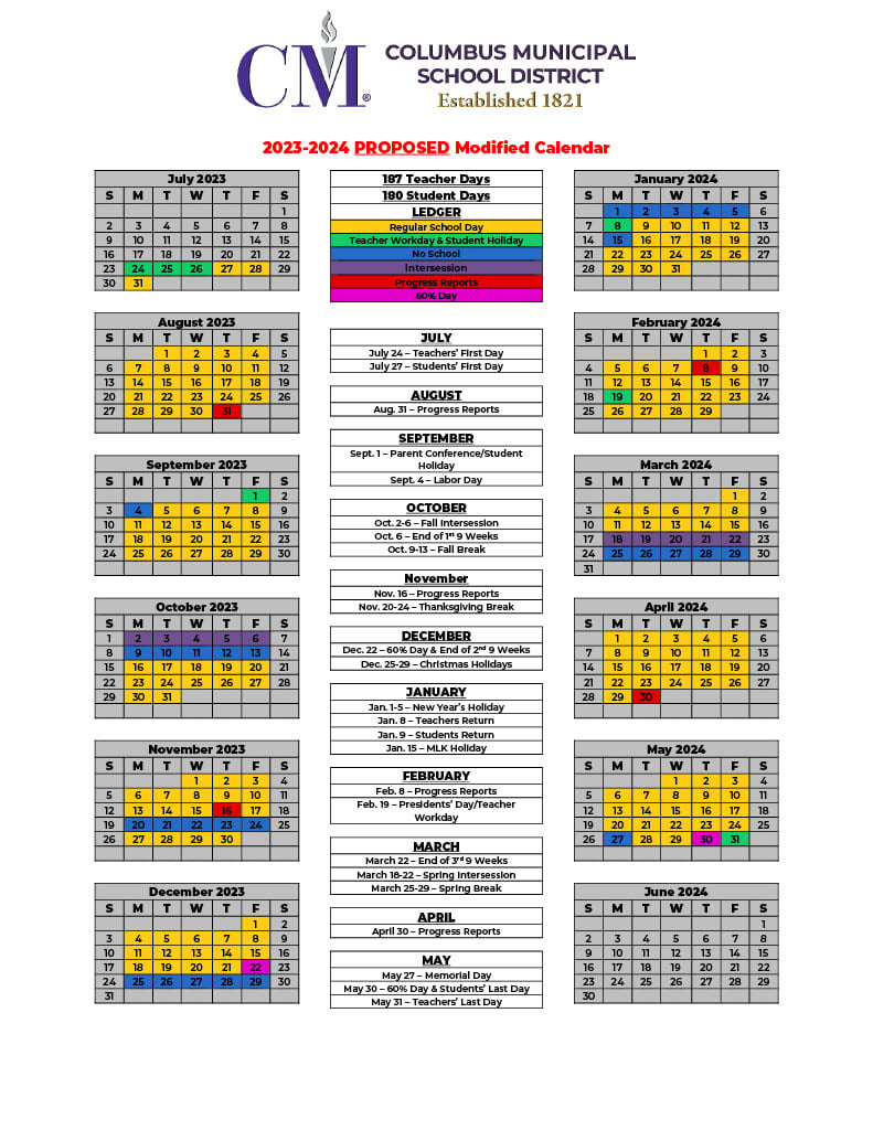 CMSD school board approves modified calendar for 2023-2024