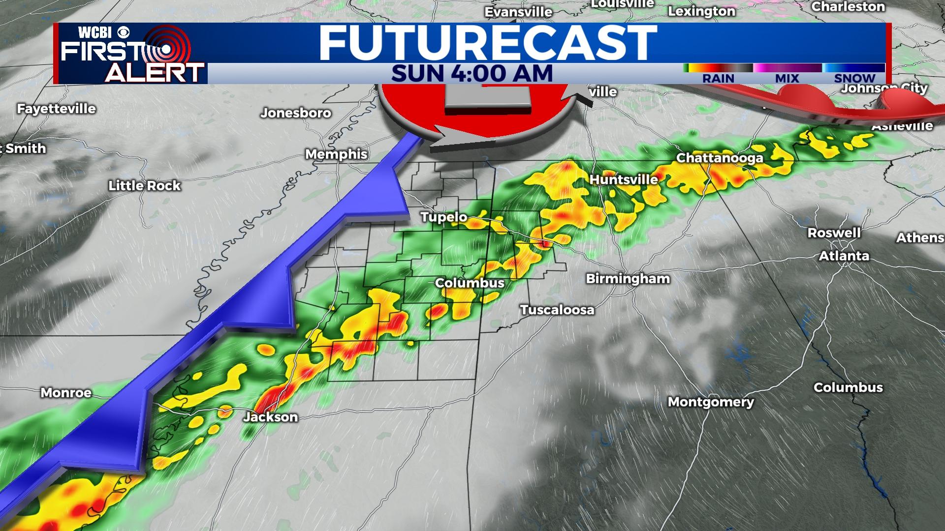 Here comes the rain again - Home - WCBI TV | Telling Your Story