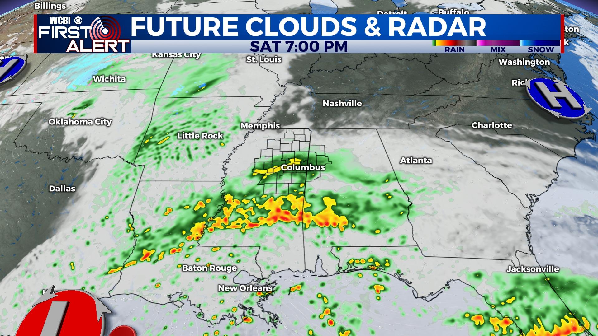 Going into the weekend with more rain - Home - WCBI TV | Telling Your Story