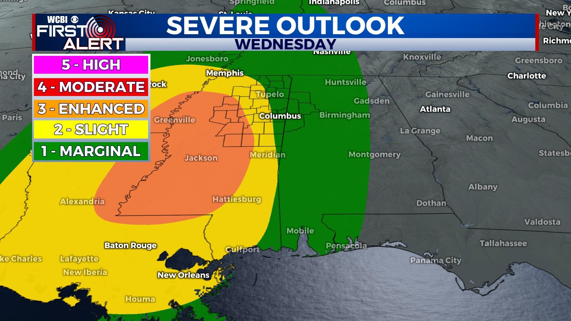 Rain showers with a chance of severe storms - Home - WCBI TV | Telling ...