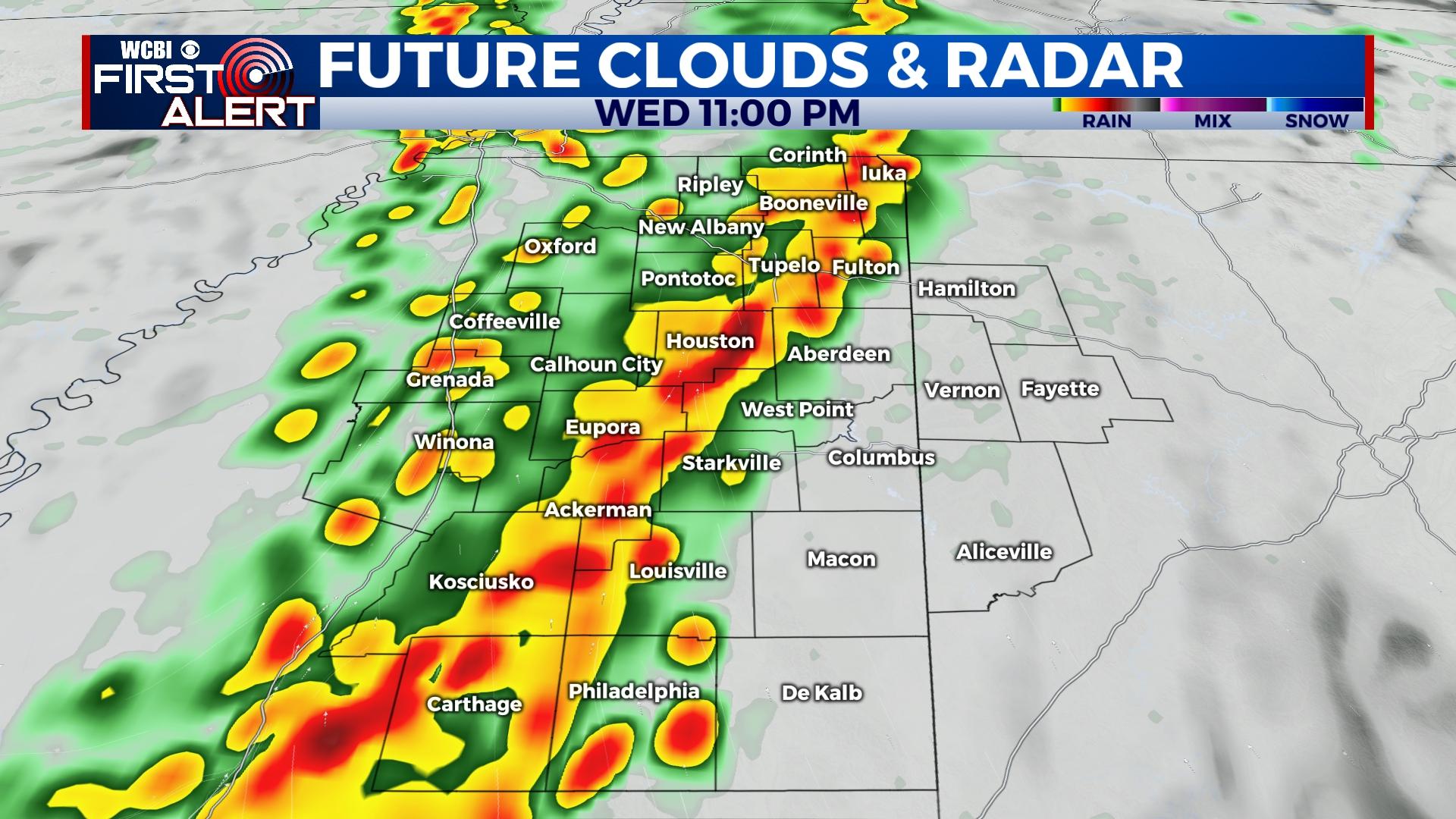 Severe storms possible Wednesday night - Home - WCBI TV | Your News Leader