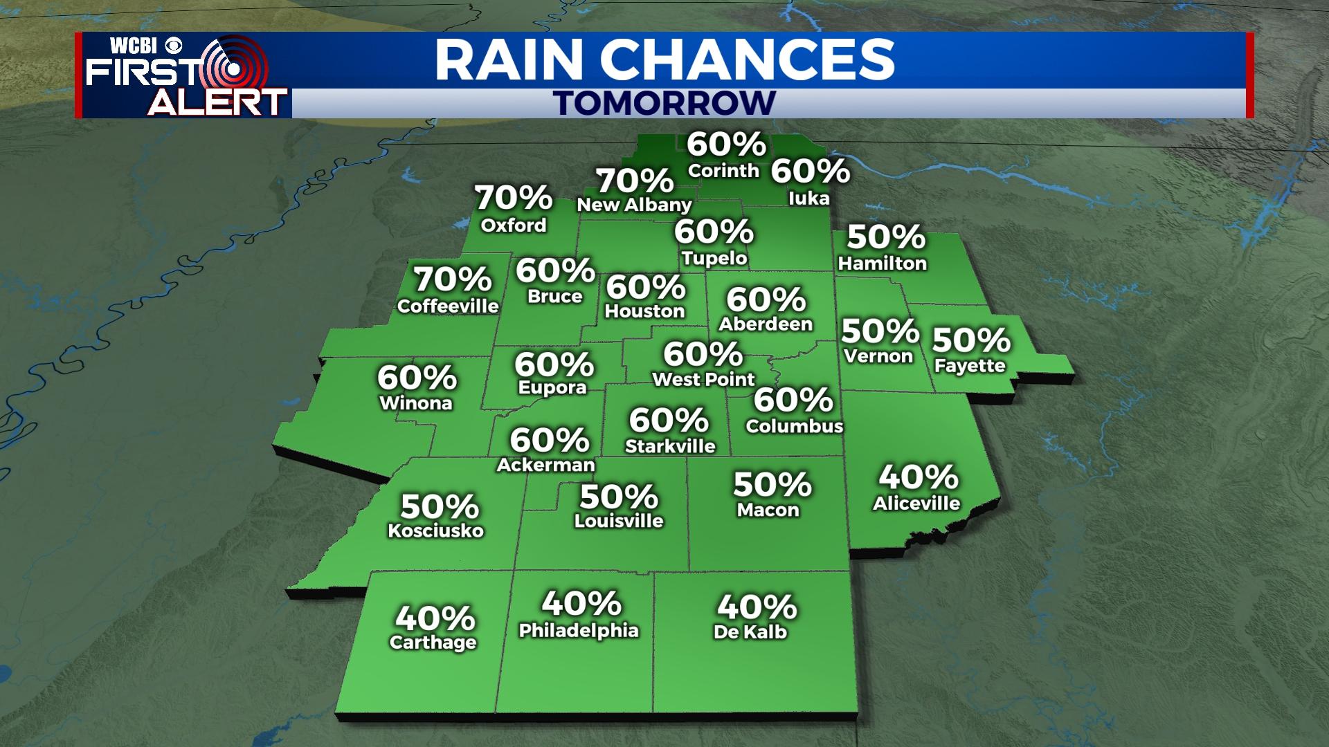 Next round of rain - Home - WCBI TV | Telling Your Story