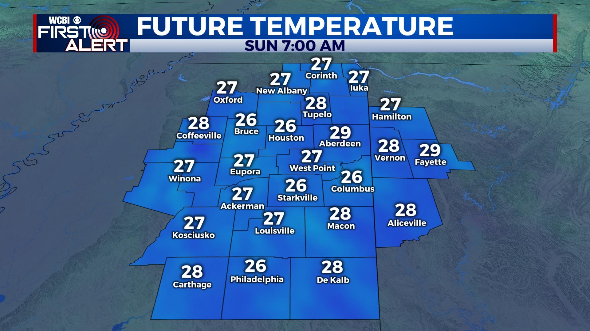 Frigid few nights ahead - Home - WCBI TV | Telling Your Story