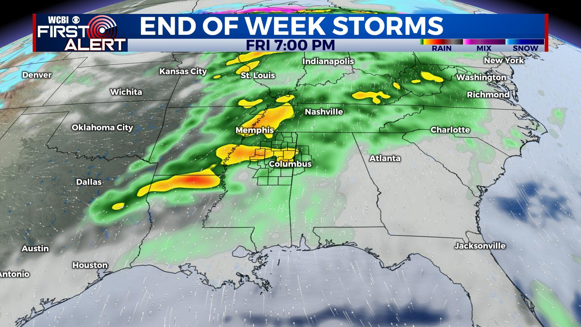 Calm through Thursday, severe storms possible again Friday PM - Home ...
