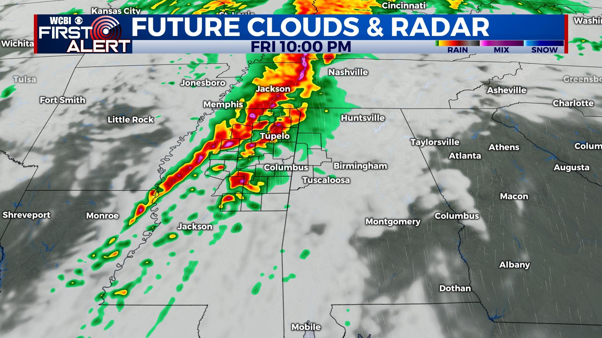 Friday night severe weather threat - Home - WCBI TV | Telling Your Story