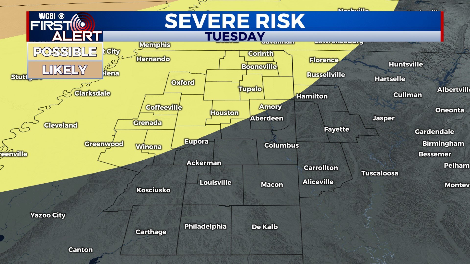 Eyeing A Second Round Of Severe Weather Next Week - Home - WCBI TV ...