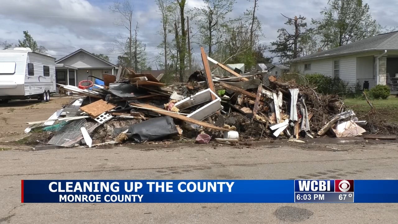 Clean up efforts continue in Monroe County weeks after tornado