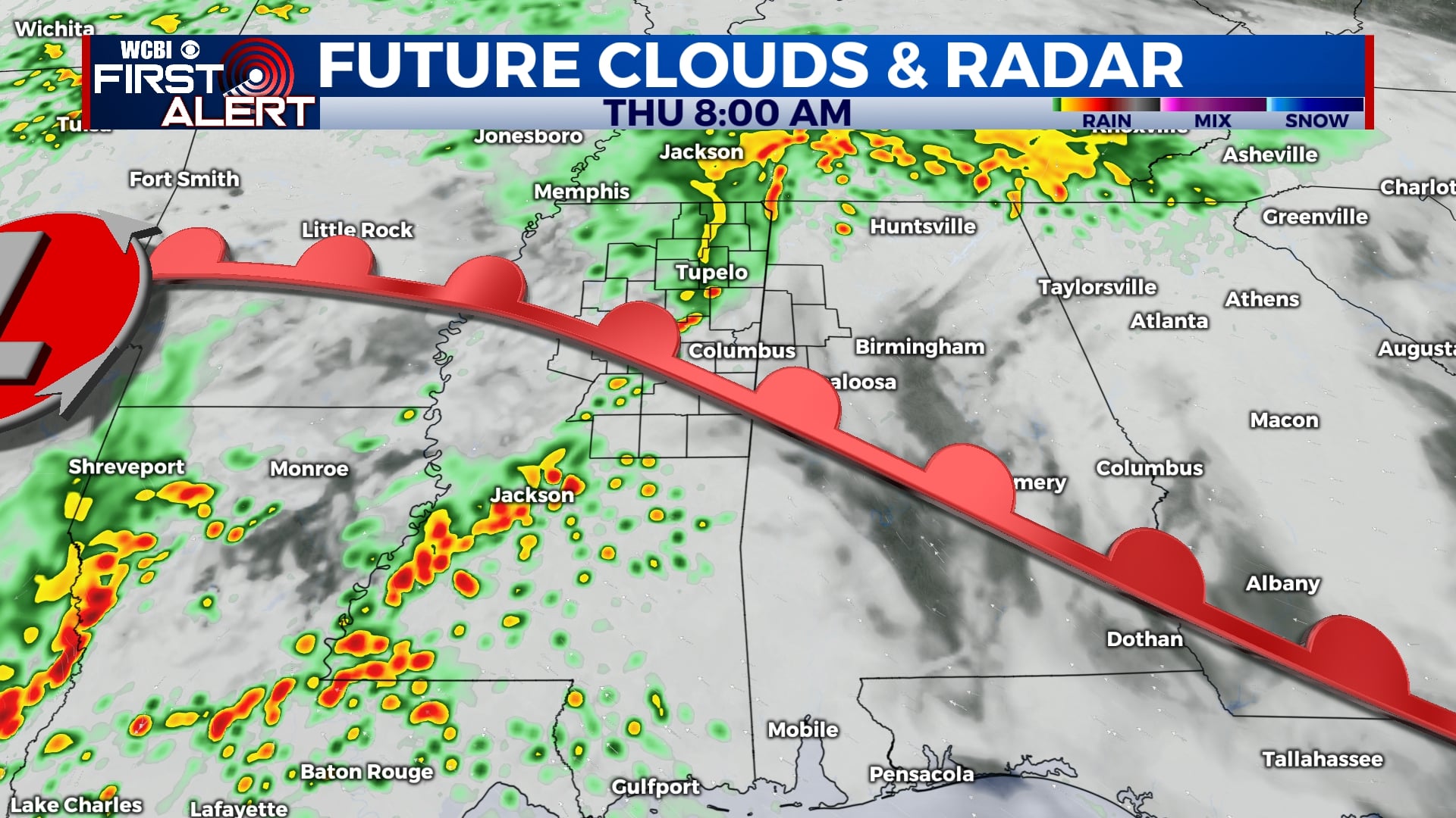 Rainy pattern starting back up - Home - WCBI TV | Telling Your Story