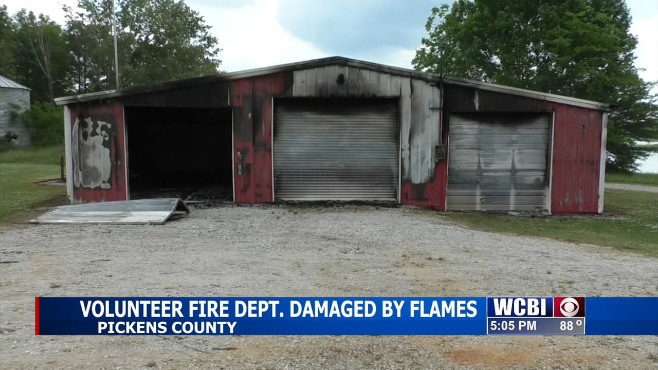 Fire destroys Volunteer Fire Department in Pickens County