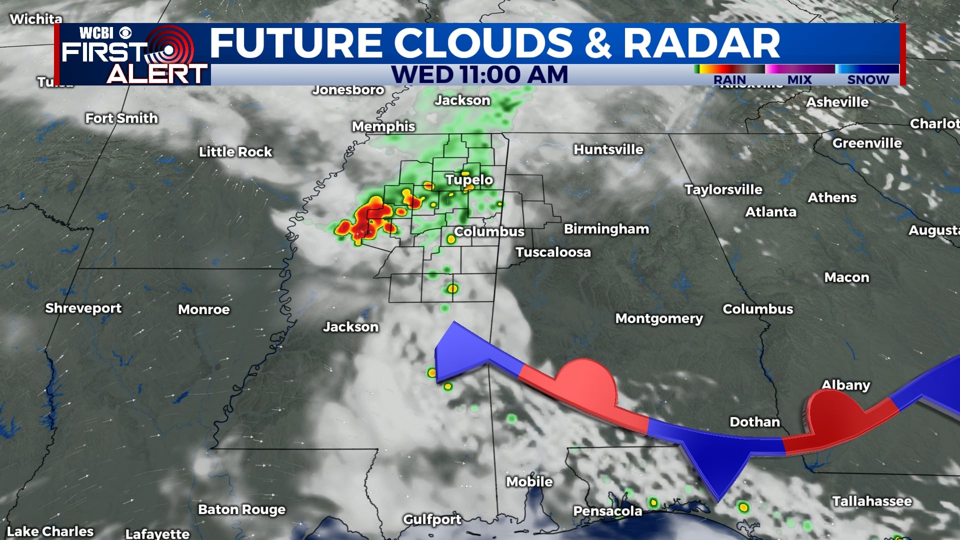 Wednesday storm chance, end of week heat - Home - WCBI TV | Telling ...