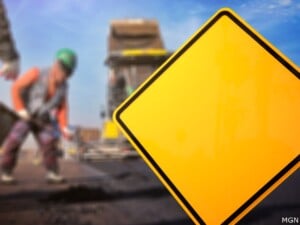 road bridge closed construction work