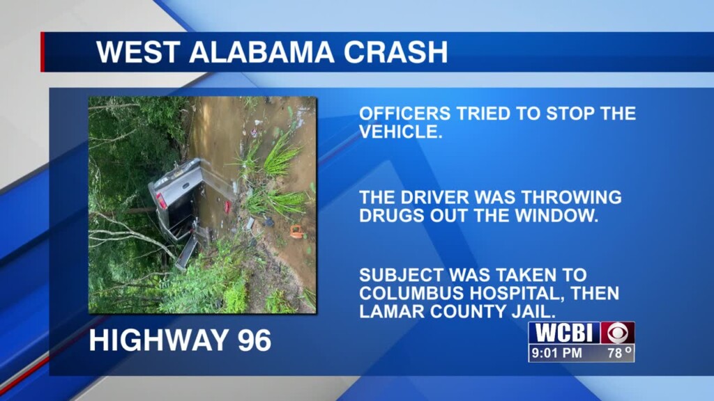 A West Alabama Pursuit Ends In A Crash