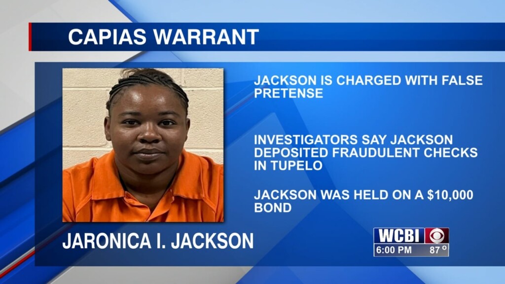 A Woman From Columbus Is Facing Charges In Tupelo For Allegedly Trying To Deposit Fraudulent Checks.