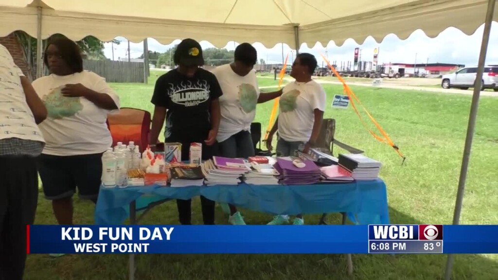 West Point Locals Held A Kids Fun Day Today As Children Gear Up To Go Back To School