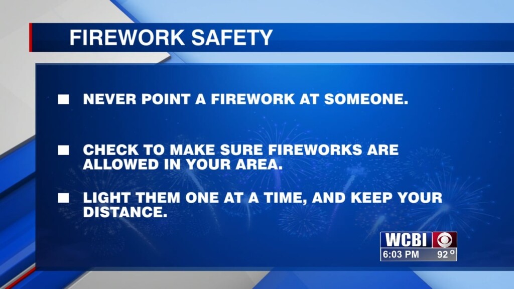 The State Fire Marshal's Office Encourages Firework Safety This Independence Day