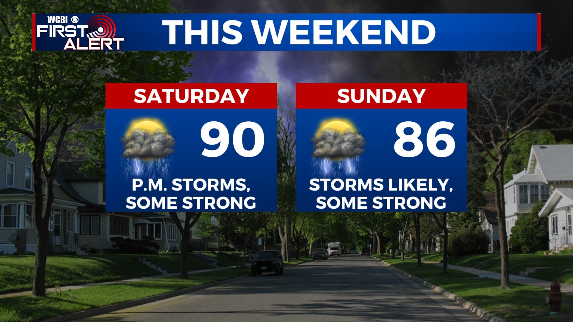 Strong To Severe Storms Possible Over the Weekend - Home - WCBI TV ...