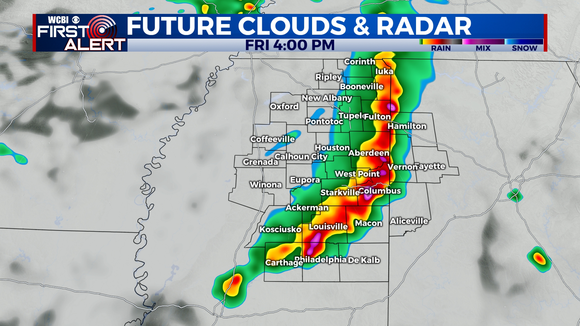 No stranger to rain this weekend - Home - WCBI TV | Telling Your Story