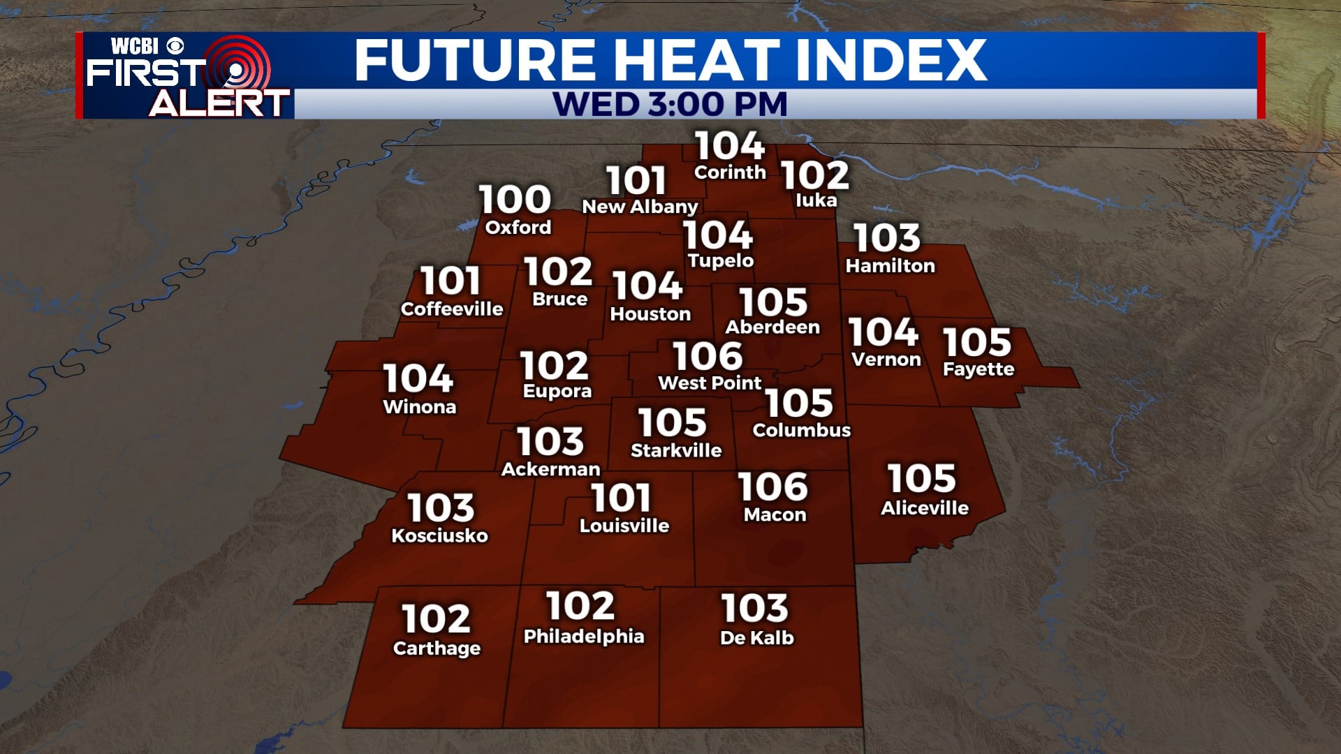 Hot and Dry Next Couple of Days - Home - WCBI TV | Telling Your Story
