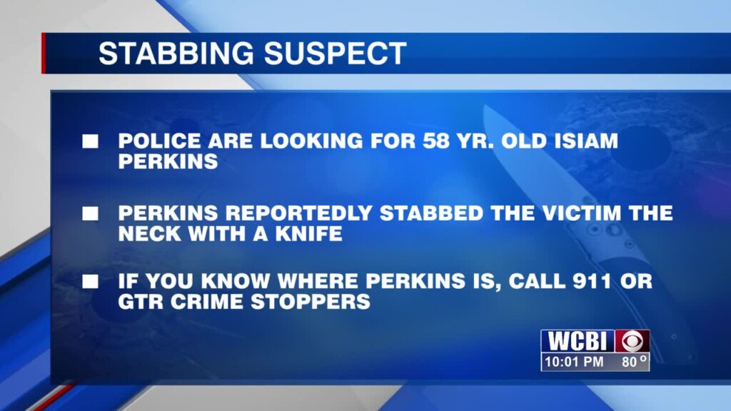 The Suspect In A Stabbing Incident In Columbus Is On The Run.