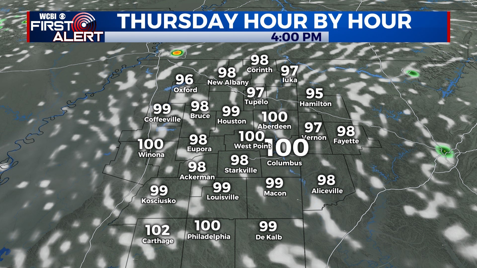 Intense late August heat continues - Home - WCBI TV | Telling Your Story