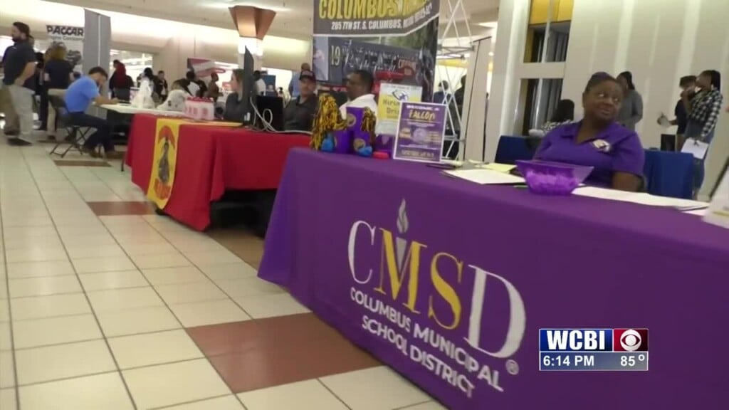 Crowd Gathers At Columbus Place For Wcbi Job Fair