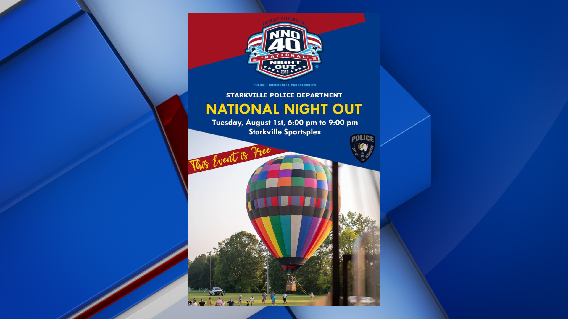 National Night Out returns to Starkville for 40th celebration - Vimarsana News
