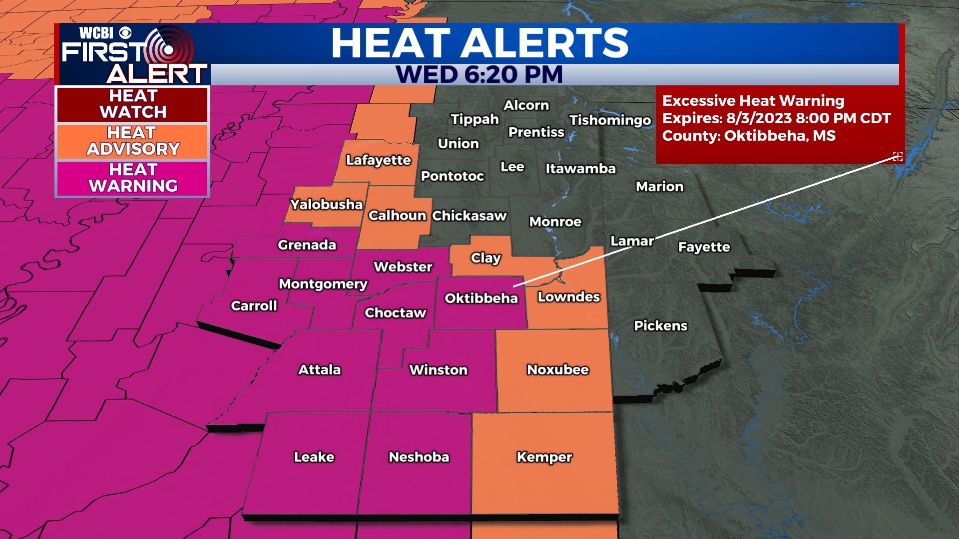 More humidity and hotter temperatures - Home - WCBI TV | Telling Your Story