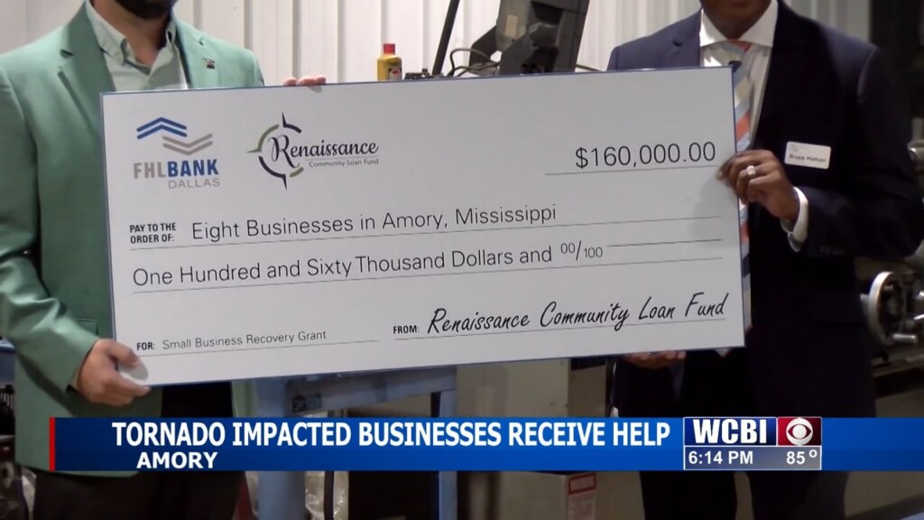 Some Amory Businesses Receive Grants To Rebuild From Tornados