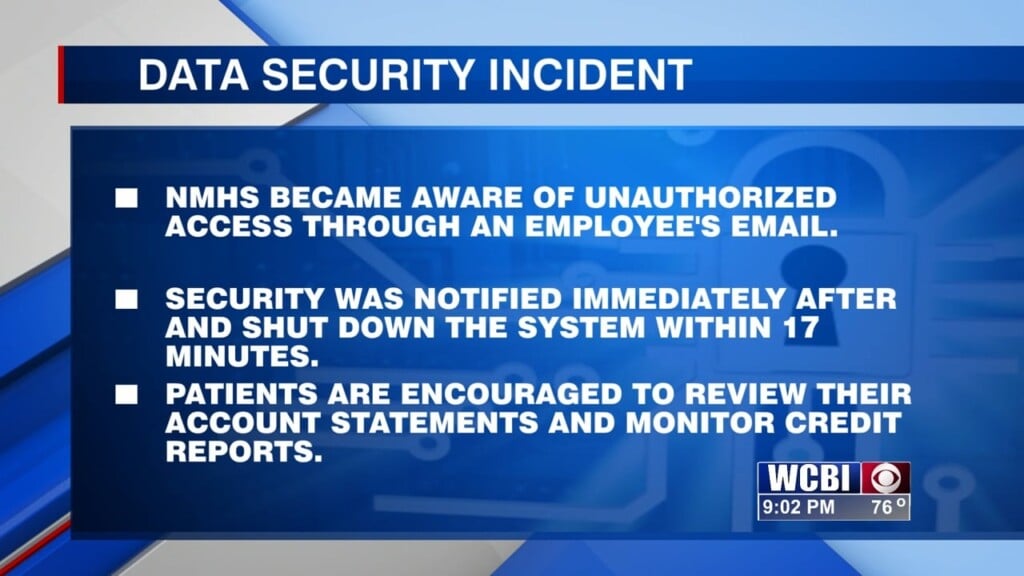 Nmhs Issues Notice Of Data Security Incident.